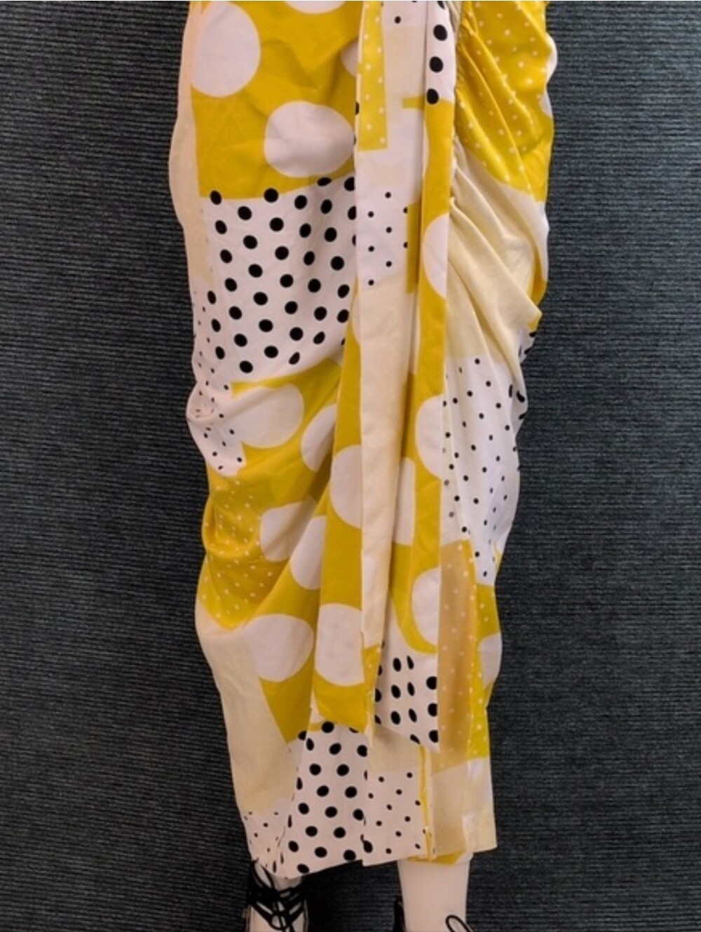 Eva Mendes For NY & Co Fabulous Polka Dot Faux Wrap Dress!! - Picture 6 of 17